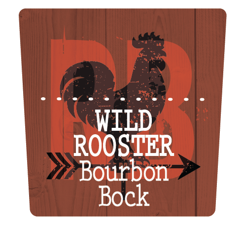 Moeller Brew Barn - Wild Rooster Bourbon Bock beer Label Full Size