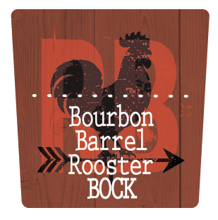 Moeller Brew Barn - Bourbon Barrel Rooster Bock beer Label Full Size