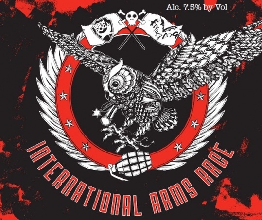 BrewDog International Arms Race beer Label Full Size