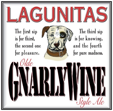 Lagunitas Gnarlywine 2009 beer Label Full Size
