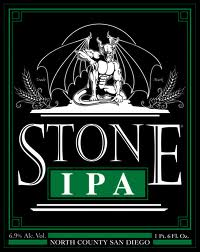 Stone IPA Nitro beer Label Full Size