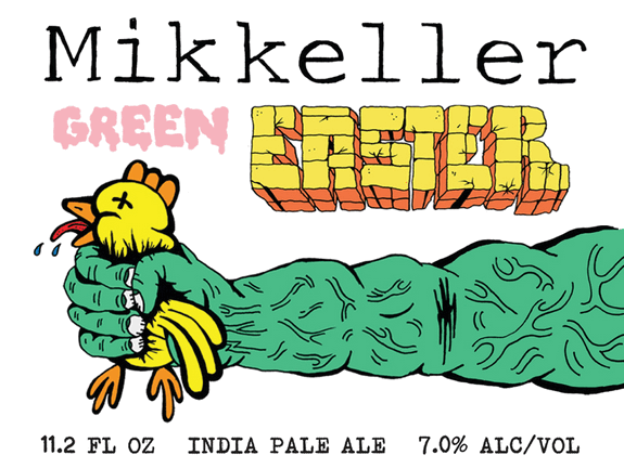 Mikkeller Green Easter beer Label Full Size