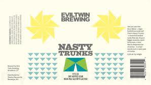 Evil Twin Nasty Trunks beer Label Full Size