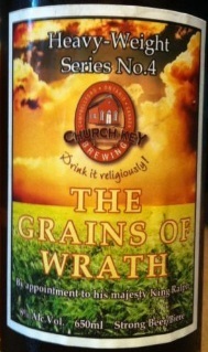 Church-Key Grains Of Wrath Double IPA beer Label Full Size