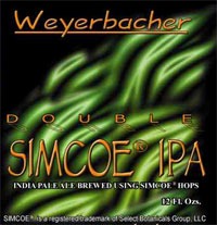Weyerbacher Double Simcoe 2007 beer Label Full Size