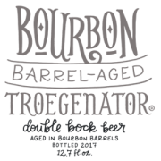 Tröegs Bourbon Barrel-Aged Troegenator 2016 beer Label Full Size