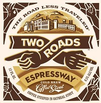 Two Roads Espressway Nitro beer Label Full Size