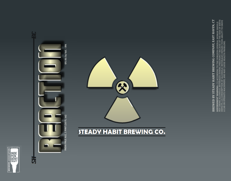 Steady Habit Reaction beer Label Full Size