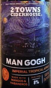2 Towns Man Gogh beer Label Full Size