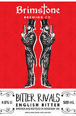 Brimstone Bitter Rivals beer Label Full Size