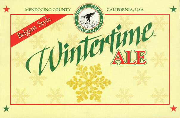 North Coast Wintertime Ale beer Label Full Size