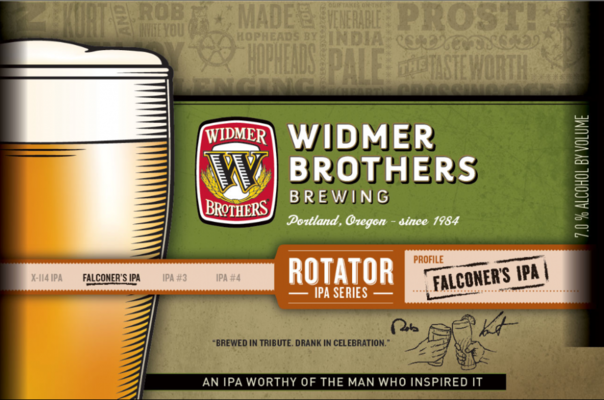 Widmer Brothers Rotator Series Falconer's beer Label Full Size