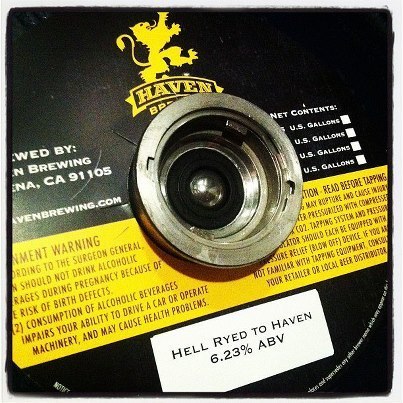 Haven/Stone Hell Ryed To Haven beer Label Full Size