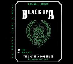 Arcana / Origen Black IPA beer Label Full Size