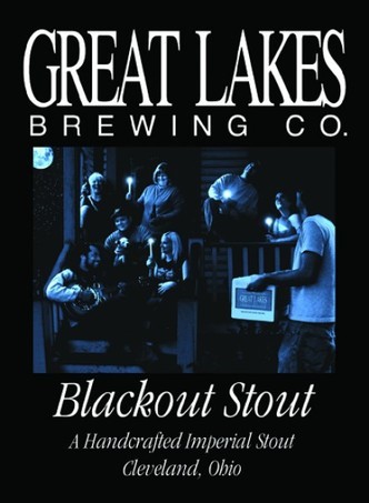 Great Lakes Blackout Stout 2009 beer Label Full Size