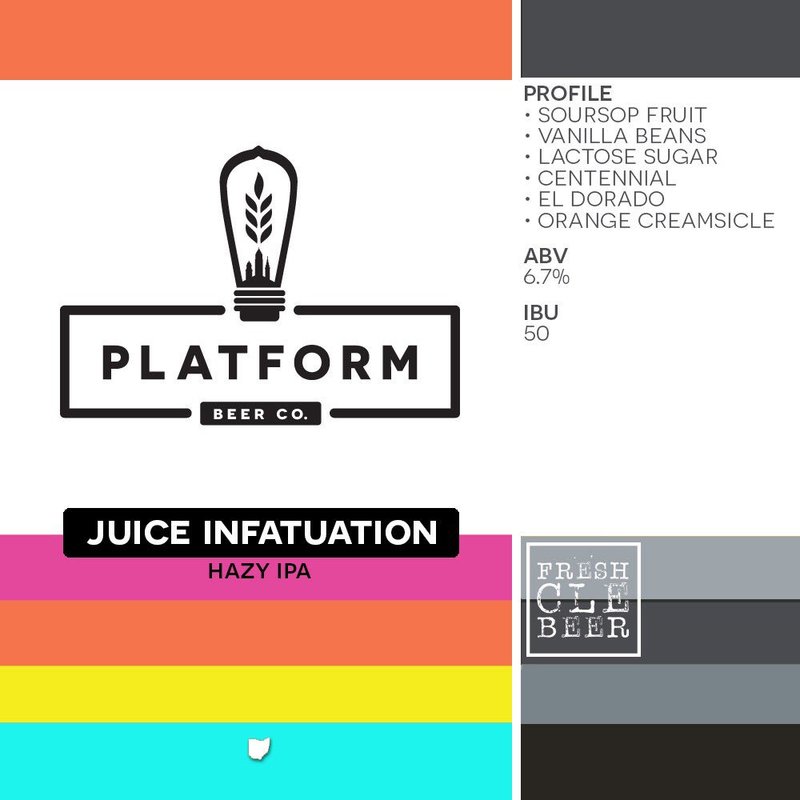 Platform Juice Infatuation beer Label Full Size