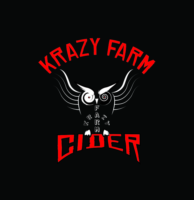 Krazy Farm Cider Hot AF beer Label Full Size