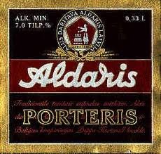 Aldaris Porteris beer Label Full Size