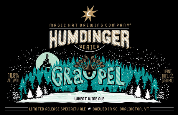 Magic Hat Humdinger Series Graupel beer Label Full Size