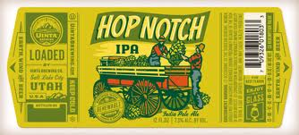 Uinta Hop Notch IPA via Fusion Tower with Pineapple and Simcoe Hops beer Label Full Size