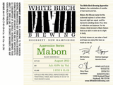 White Birch Mabon (Black Saison) beer