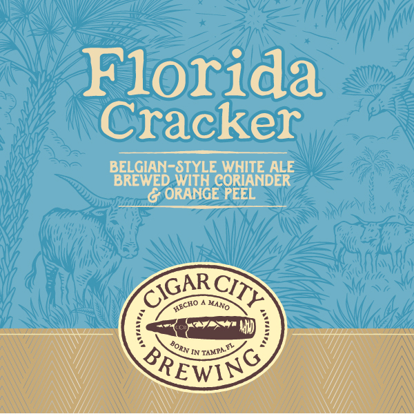 Cigar City Florida Cracker Belgian Wheat beer Label Full Size