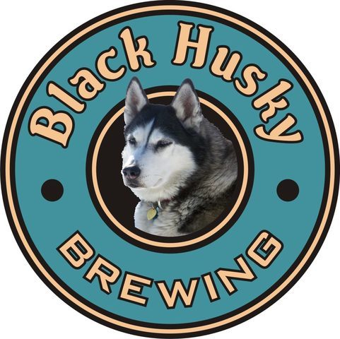Black Husky Snow Dog beer Label Full Size