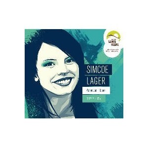 Sainte Helene Simcoe Lager beer Label Full Size