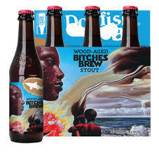 Dogfish Head Bitches Brew Wood Aged 2018 beer Label Full Size