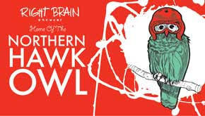 Right Brain Imperial Hawk Owl beer Label Full Size