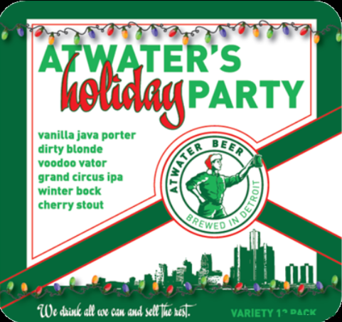 Atwater Holiday Party beer Label Full Size