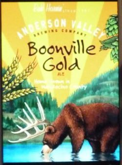 Anderson Valley Boonville Gold beer Label Full Size