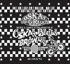 Oskar Blues OSKAar The G'Rauch beer Label Full Size