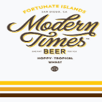 Modern Times Fortunate Islands beer Label Full Size