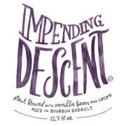 Tröegs Barrel Aged Impending Descent beer Label Full Size