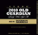 Stone Old Guardian Barleywine Bourbon Barrel 2010 beer