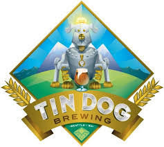 Tin Dog Brewing Black Ale beer Label Full Size