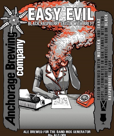 Anchorage Easy Evil beer Label Full Size
