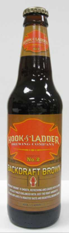 Hook and Ladder Brown Ale beer Label Full Size