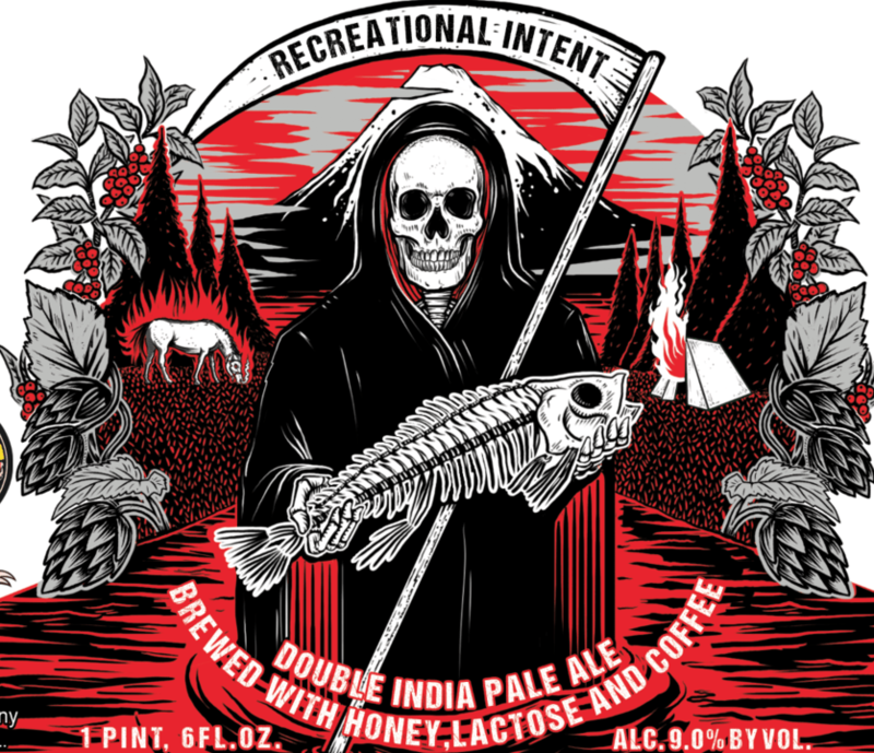 Pipeworks Recreational Intent beer Label Full Size