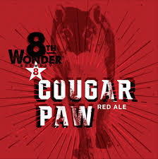 8th Wonder Cougar Paw beer Label Full Size