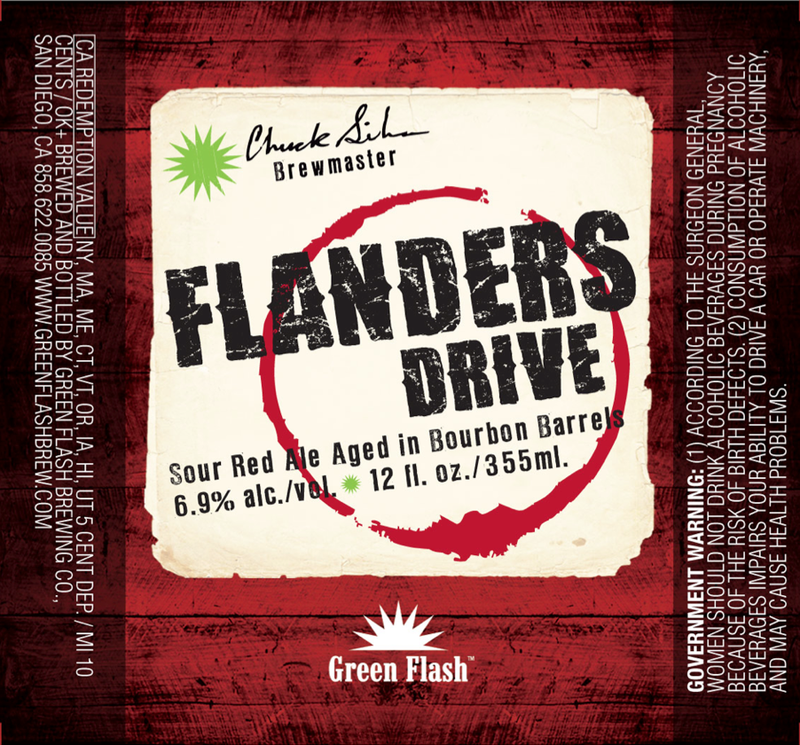 Green Flash 10th Anniversary beer Label Full Size