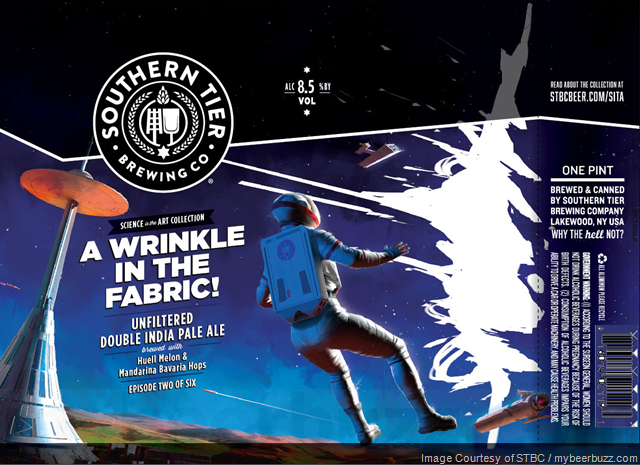 Southern Tier A Wrinkle in The Fabric beer Label Full Size