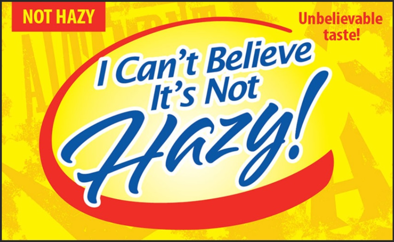 Altamont I Can't Believe It's Not Hazy! beer Label Full Size