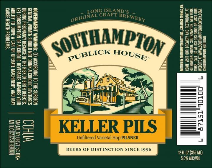 Southampton  Keller Pils beer Label Full Size
