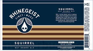 Rhinegeist Squirrel Nut Brown Ale beer Label Full Size