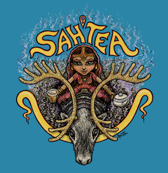 Dogfish Head Sahtea 2012 beer Label Full Size