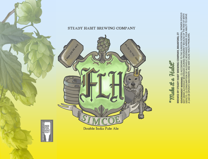 Steady Habit FLH Simcoe beer Label Full Size