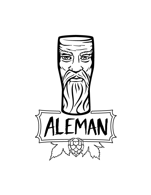 Aleman WiseMan beer Label Full Size