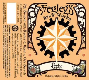Fegley's Peche beer Label Full Size